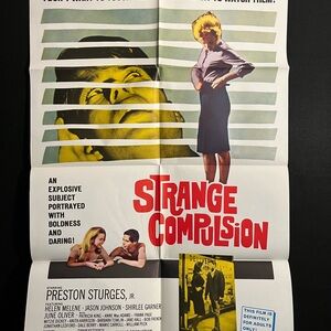 Strange Compulsion 1964 One Sheet Movie Poster Voyeur Noir Sexploitation